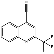 2-(Trifluoromethyl)quinoline-4-carbonitrile ,97% Struktur