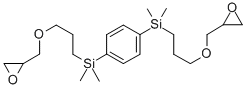 1,4-BIS(2,3-EPOXYPROPYLOXYPROPYL-DIMETHYLSILYL)BENZENE Struktur