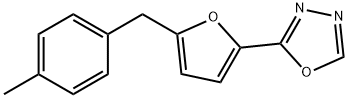 2-[5-(4-METHYL-BENZYL)-FURAN-2-YL]-[1,3,4]OXADIAZOLE Struktur