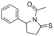 2-Pyrrolidinethione,  1-acetyl-5-phenyl-  (9CI) Struktur