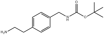 4-BOC-AMINOMETHYLPHENETHYLAMINE Struktur