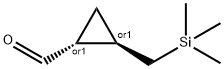 Cyclopropanecarboxaldehyde, 2-[(trimethylsilyl)methyl]-, trans- (9CI) Struktur