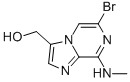 (6-BROMO-8-(METHYLAMINO)IMIDAZO[1,2-A]PYRAZIN-3-YL)METHANOL Struktur