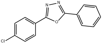 2-(4-Chlorophenyl)-5-phenyl-1,3,4-oxadiazole Struktur