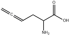 2-amino-4,5-hexadienoic acid Struktur