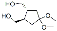 1,2-Cyclopentanedimethanol,4,4-dimethoxy-,trans-(9CI) Struktur