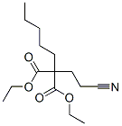 Propanedioic acid, (2-cyanoethyl)pentyl-, diethyl ester Struktur