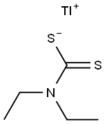 Diethyldithiocarbamic acid thallium(I) salt Struktur