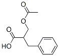 Benzenepropanoic acid, -alpha--[(acetyloxy)methyl]- (9CI)