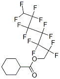 Cyclohexanecarboxylic acid 2,2,3,3,4,4,5,5,6,6,7,7-dodecafluoroheptyl ester Struktur