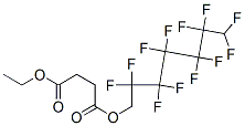 Succinic acid 1-(2,2,3,3,4,4,5,5,6,6,7,7-dodecafluoroheptyl)4-ethyl ester Struktur