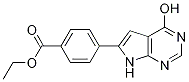 6-(4-ethoxycarbonyl-phenyl)-7H-pyrrolo[2,3-d]pyriMidin-4-ol Struktur