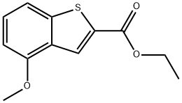 Benzo[b]thiophene-2-carboxylic acid, 4-Methoxy-, ethyl ester Struktur