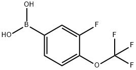 3-FLUORO-4-(TRIFLUOROMETHOXY)BENZENEBORONIC ACID Struktur