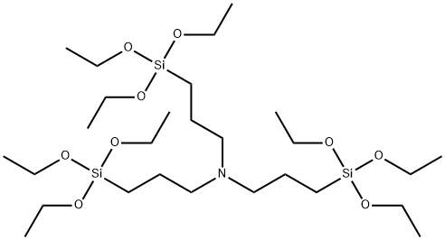 3-(triethoxysilyl)-N,N-bis-3-(triethoxysilyl)-propyl-Propane-1-amine Propane-1-amine,3-(triethoxysilyl)-N,N-bis-3-(triethoxysilyl)-propyl- Struktur