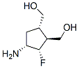 1,2-Cyclopentanedimethanol,4-amino-3-fluoro-,[1S-(1alpha,2beta,3alpha,4alpha)]-(9CI) Struktur