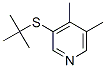 3-tert-Butylthio-4,5-dimethylpyridine Struktur