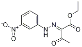 Butanoic acid, 2-[2-(3-nitrophenyl)hydrazinylidene]-3-oxo-, ethyl ester Struktur