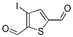 3-Iodo-2,5-thiophenedicarbaldehyde Struktur