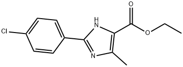 2-(4-CHLOROPHENYL)-5-METHYL-3H-IMIDAZOLE-4-CARBOXYLIC ACID ETHYL ESTER Struktur