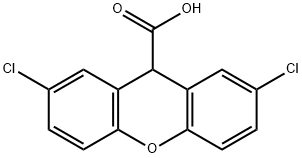 2,7-dichloroxanthene-9-carboxylic acid Struktur