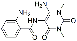 Benzamide,  2-amino-N-(6-amino-1,2,3,4-tetrahydro-1,3-dimethyl-2,4-dioxo-5-pyrimidinyl)- Struktur