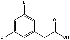 3,5-DIBROMOPHENYLACETIC ACID Struktur