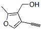 3-Furanmethanol, 4-ethynyl-2-methyl- (9CI) Struktur