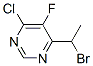 6-(1-BROMO-ETHYL)-4-CHLORO-5-FLUOROPYRIMIDINE Struktur