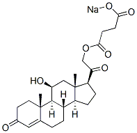 Corticosterone 21-[3-(sodiooxycarbonyl)propanoate] Struktur