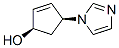 2-Cyclopenten-1-ol,4-(1H-imidazol-1-yl)-,cis-(9CI) Struktur