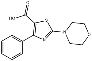 2-Morpholin-4-yl-4-phenyl-thiazole-5-carboxylic	acid Struktur