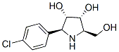 3,4-Pyrrolidinediol, 2-(4-chlorophenyl)-5-(hydroxymethyl)-, (2S,3S,4R,5R)- Struktur