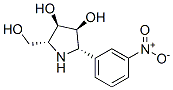 3,4-Pyrrolidinediol, 2-(hydroxymethyl)-5-(3-nitrophenyl)-, (2R,3R,4S,5S)- Struktur