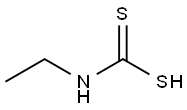 Ethyldithiocarbamic acid Struktur