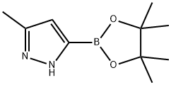 3-Methyl-5-(4,4,5,5-tetramethyl-1,3,2-dioxaborolan-2-yl)-1H-pyrazole Struktur