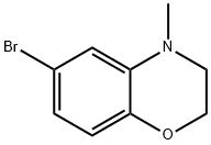 6-Bromo-4-methyl-3,4-dihydro-2H-1,4-benzoxazine Struktur