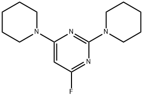 2,4-BIS(PIPERIDINO)-6-FLUOROPYRIMIDINE Struktur