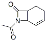 7-Azabicyclo[4.2.0]oct-4-en-8-one, 7-acetyl- (9CI) Struktur