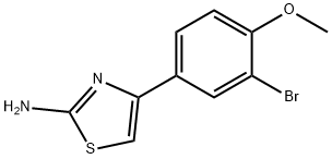 4-(3-BROMO-4-METHOXYPHENYL)-1,3-THIAZOL-2-AMINE Struktur