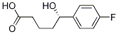 (S)-5-(4-fluorophenyl)-5-hydroxypentanoic acid Struktur