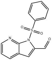 1-(phenylsulfonyl)-1H-pyrrolo[2,3-b]pyridine-2-carbaldehyde Struktur