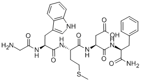 cholecystokinin pentapeptide Struktur