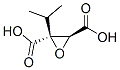 2,3-Oxiranedicarboxylicacid,2-(1-methylethyl)-,trans-(9CI) Struktur