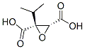 2,3-Oxiranedicarboxylicacid,2-(1-methylethyl)-,cis-(9CI) Struktur