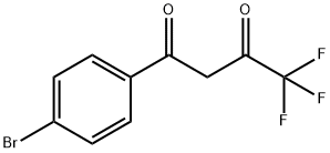 1-(4-BROMO-PHENYL)-4,4,4-TRIFLUORO-BUTANE-1,3-DIONE Struktur