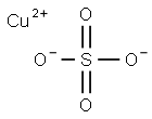 copper(2+) sulphate  Struktur