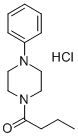 Piperazine, 1-butyryl-4-phenyl-, hydrochloride Struktur