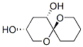 1,7-Dioxaspiro5.5undecane-3,5-diol, (3.alpha.,5.alpha.,6.beta.)- Struktur