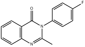 3-(p-fluorophenyl)-2-methyl-4(3h)-quinazolinon Struktur